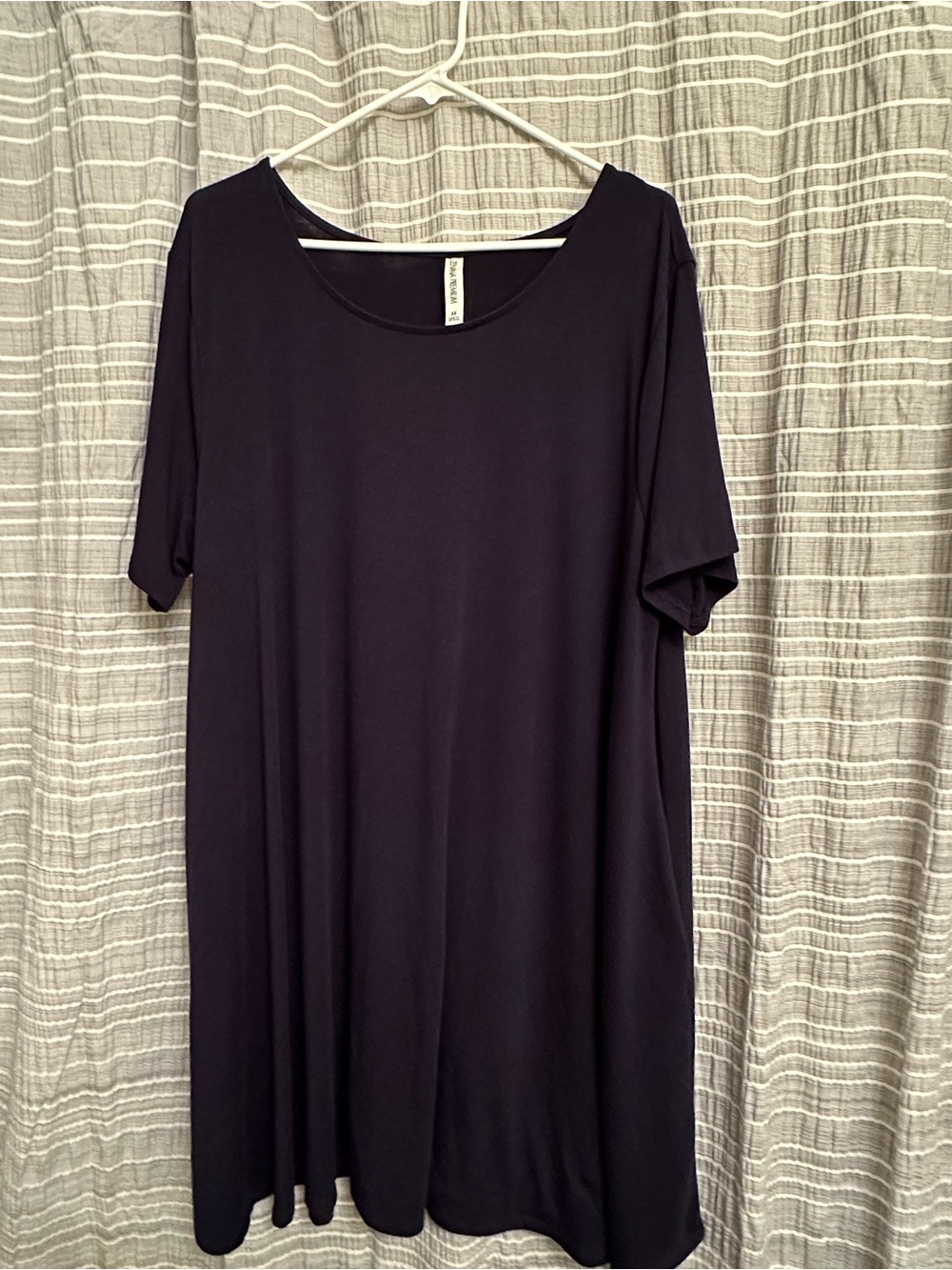 Zanaya Tshirt Dress in NAVY Size 3X Like New
